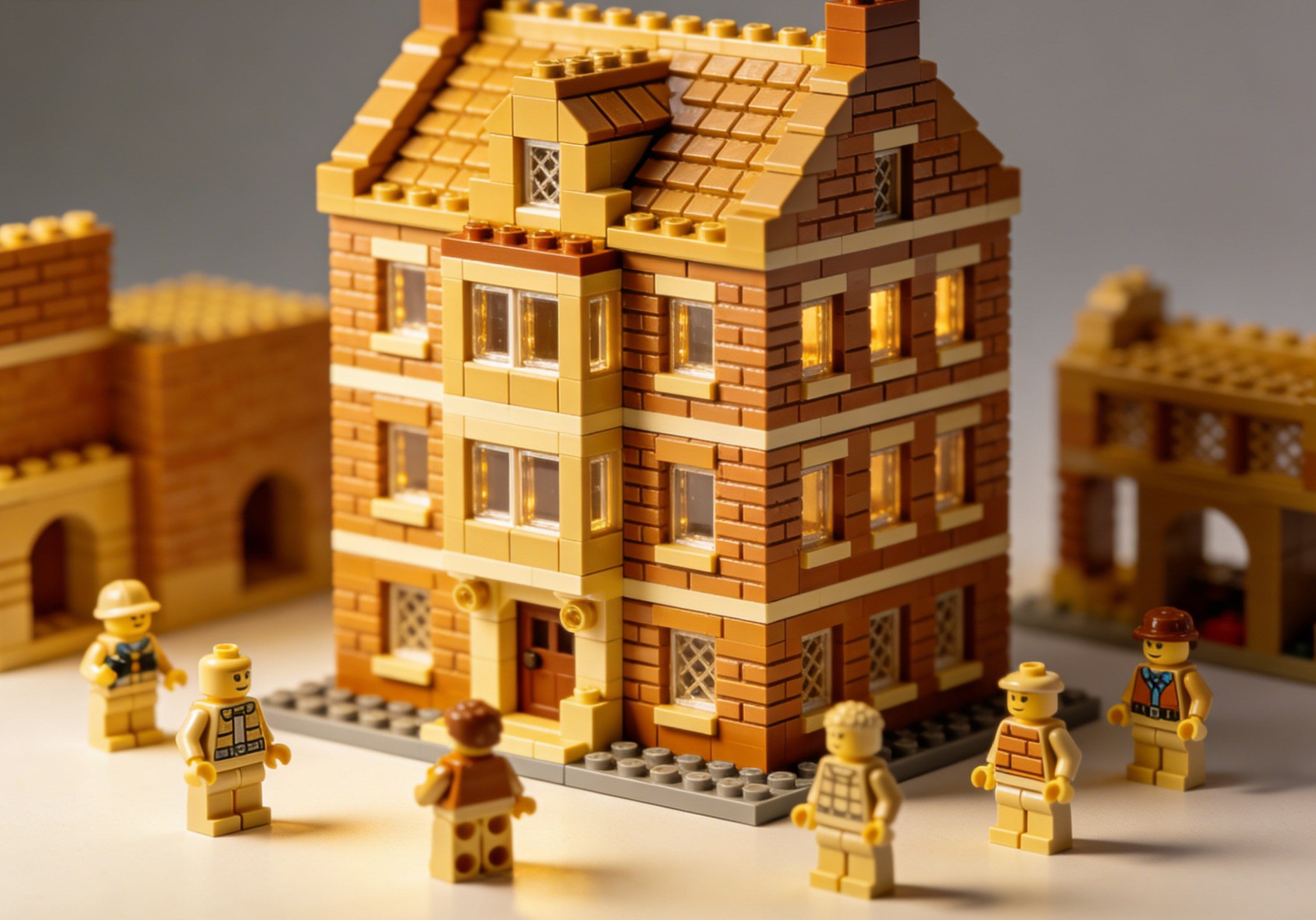 A delightful Grinch-themed brick building set showcasing intricate details and vibrant colors, ready for assembly by enthusiasts.