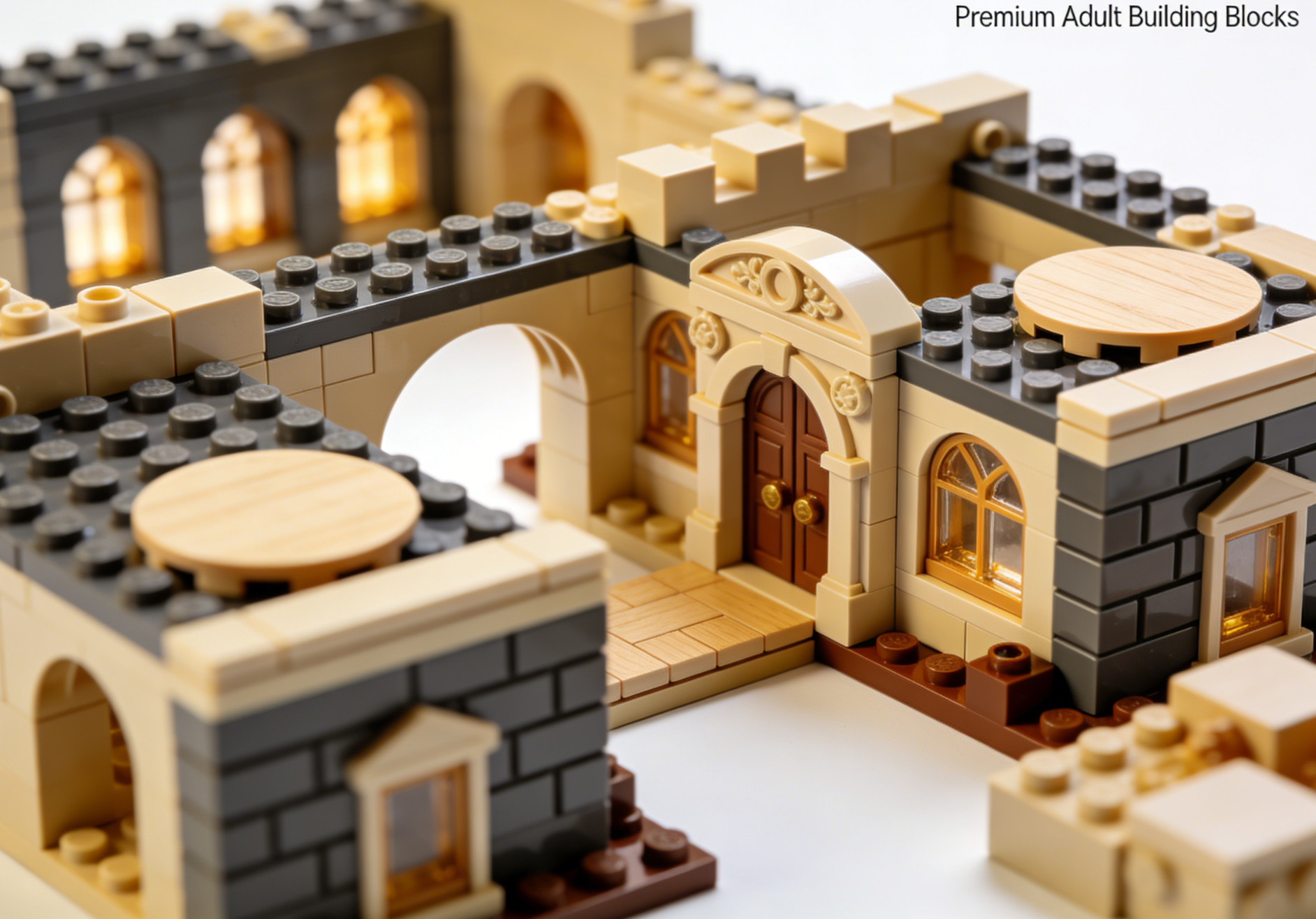 Detailed large building block set of a famous architectural landmark, ideal for adult builders.