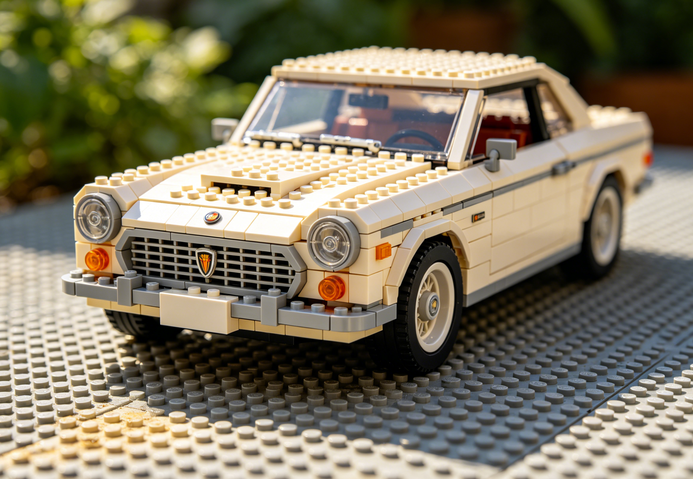 A collection of intricate adult building block sets, featuring architectural landmarks, detailed vehicles, and artistic creations, showcased on a shelf.