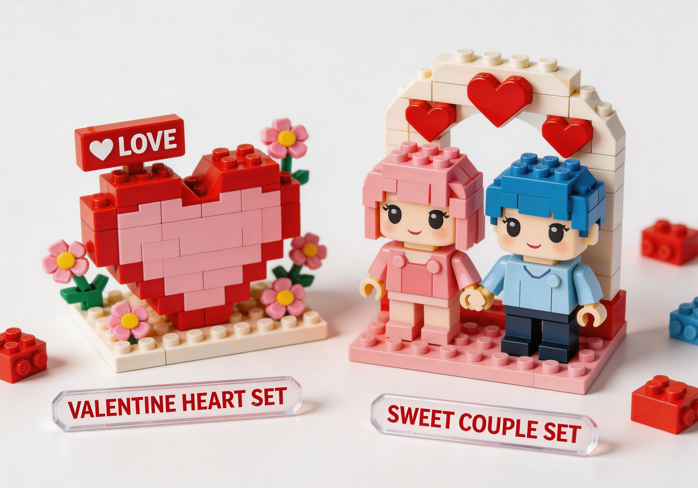 Couple building a Valentine