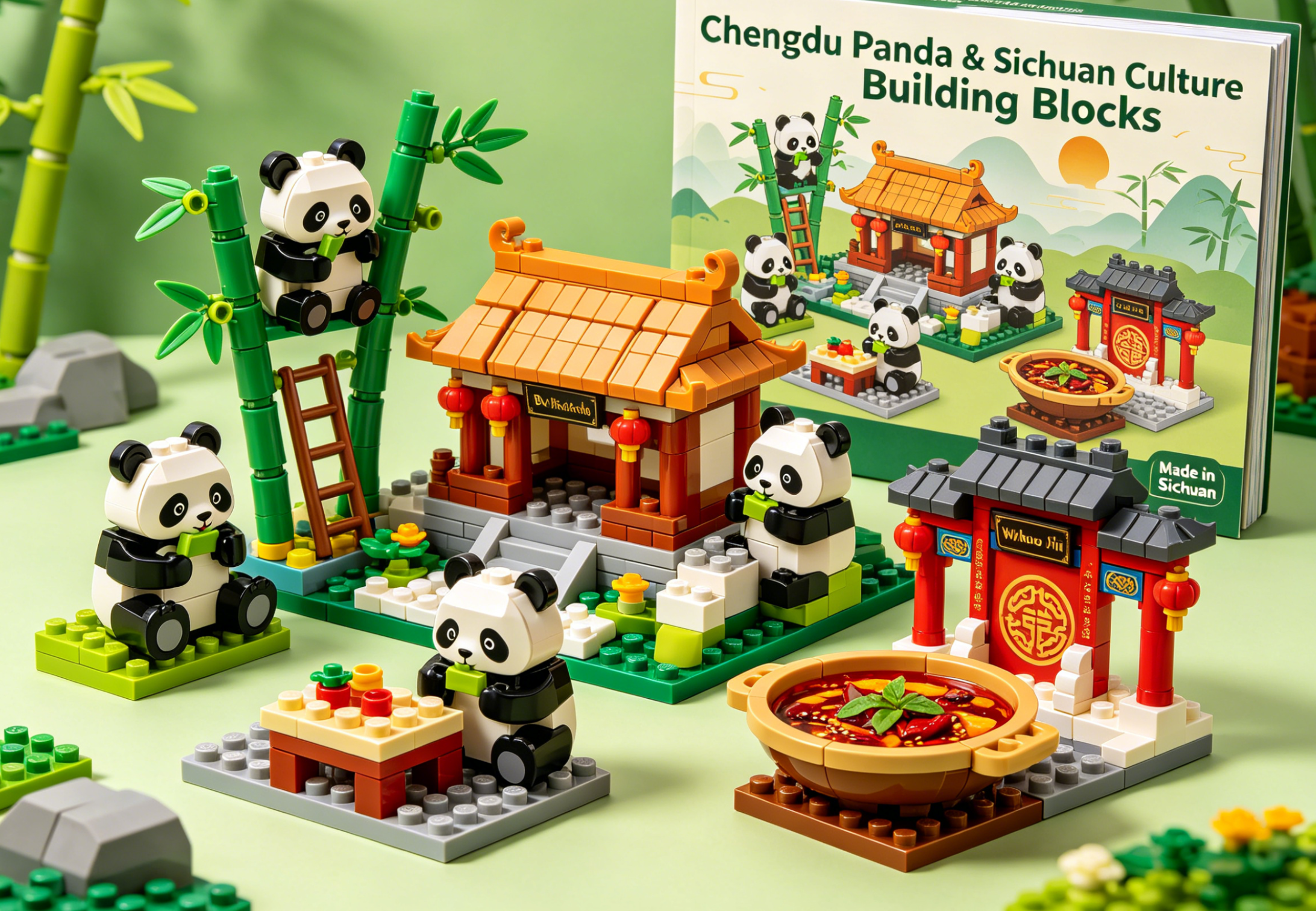 Build a Piece of Sichuan: The Charm of Chengdu Panda Building Blocks