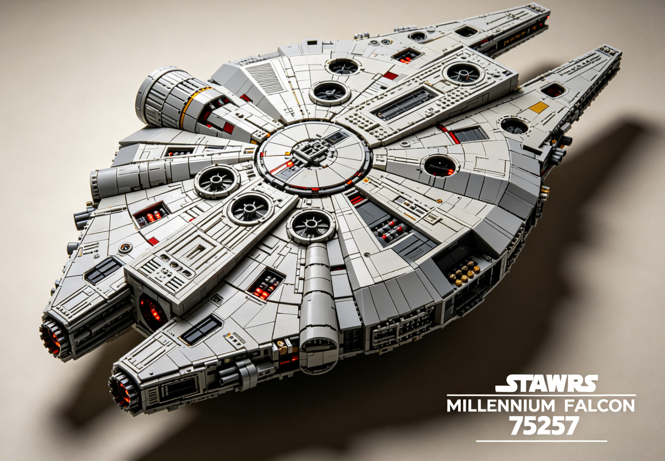 LEGO Star Wars Millennium Falcon 75257 set on display