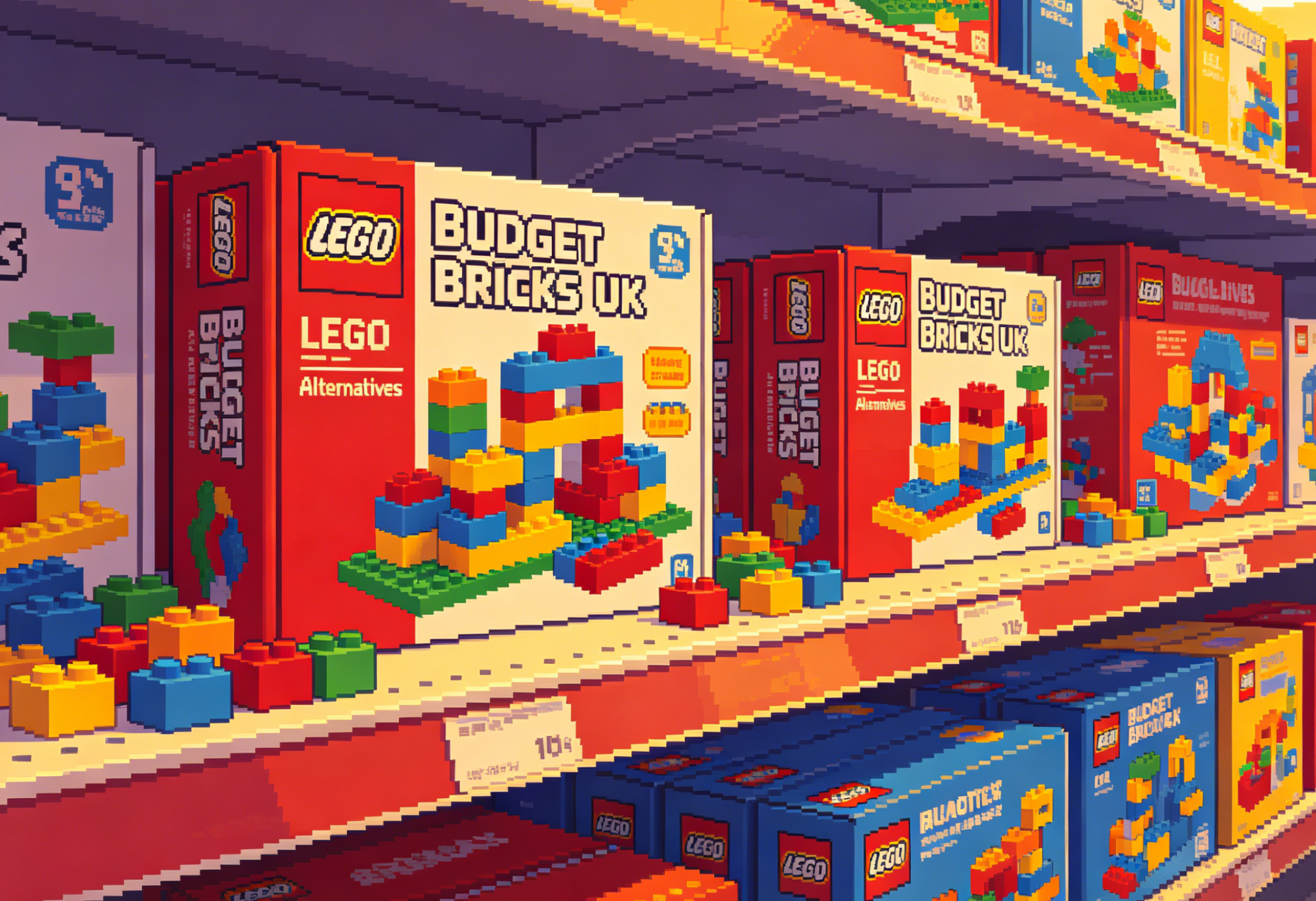 A sprawling, detailed city built with various compatible building bricks