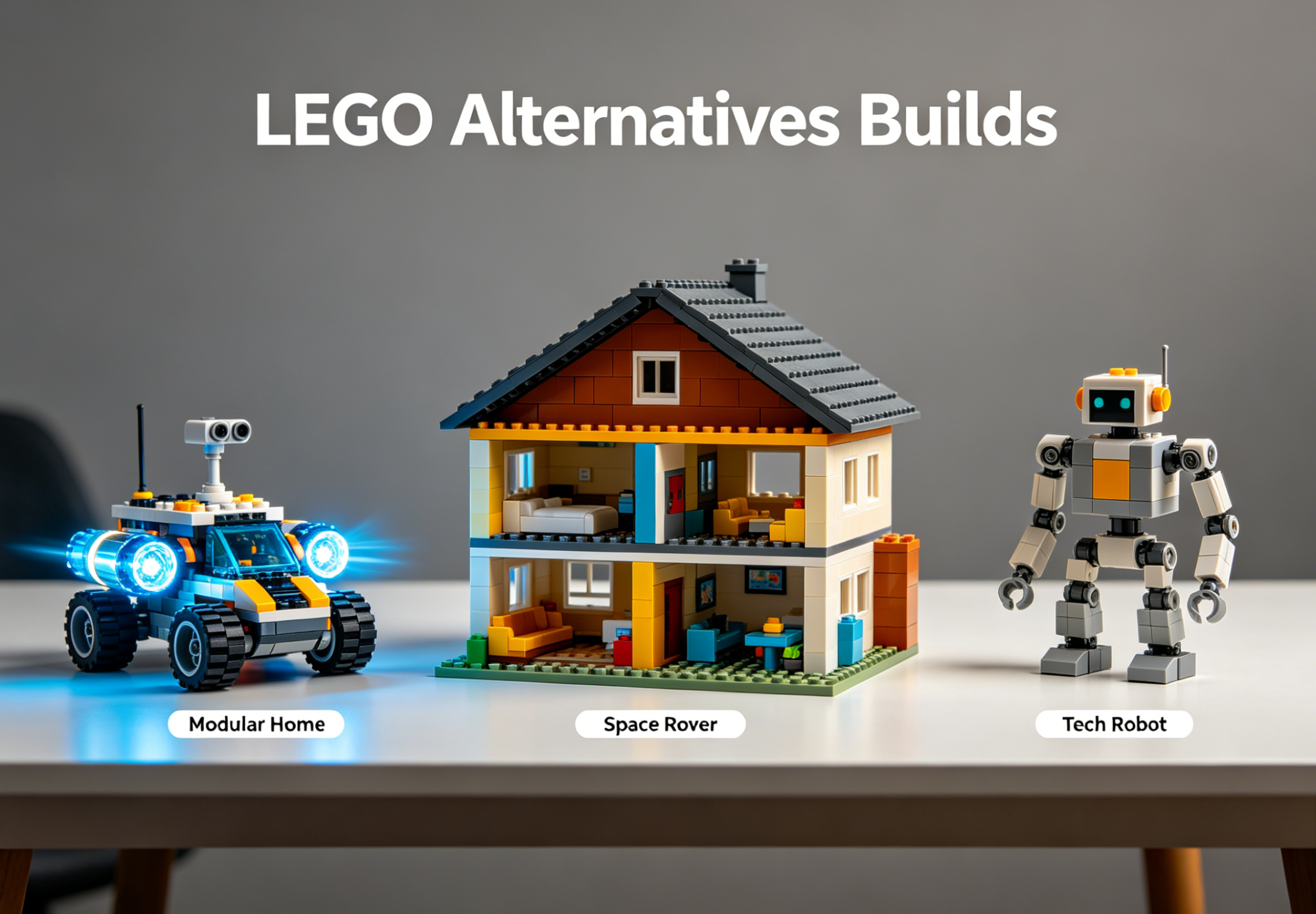 A vibrant and complex building block creation showcasing the potential of LEGO alternatives